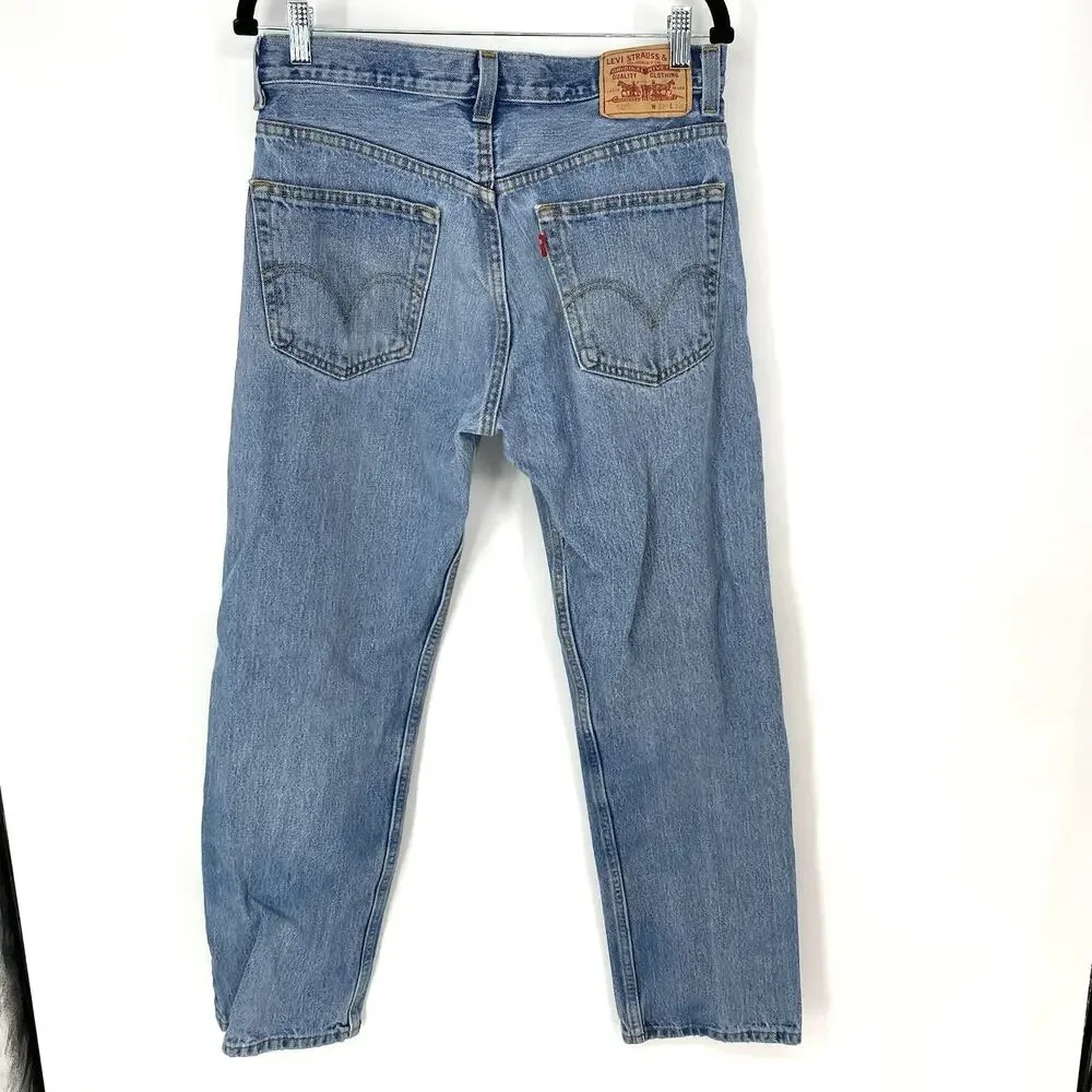 Levi's 505 Vintage Light Wash Blue Jeans Regular Fit Men's 32x30 Fall 2009